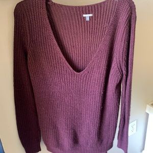 Burgundy sweater